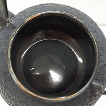 南部鉄器　鉄瓶急須 南部・盛栄堂 松葉 0.65L 箱説明書付き　zejま_画像7