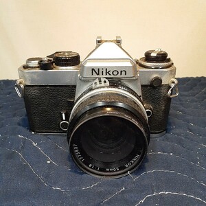 Nikon ニコン FE 一眼レフカメラ レンズ NIKKOR 50mm 1:1.8 ジャンク　zejみ