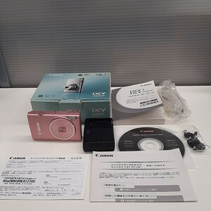 Canon キャノン IXY 420F コンパクトデジタルカメラ ピンク バッテリーチャージャー 箱説明書等付属　zejま