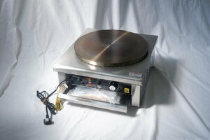 【中古/保証付】230927013 業務用 電気クレープ 焼き器 クレープメーカー 電気式 100V PRO-40CRP KIPROSTAR キプロスター ガレット