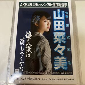 AKB48 山田菜々美 願いごとの持ち腐れ 劇場盤 生写真 選抜総選挙 選挙ポスター チーム8