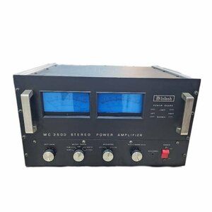 McIntosh マッキントッシュ MC2500 Stereo power Amplifier ブラック 音響機器 通電確認済み 【現状品】 U2311K41