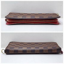 LOUIS VUITTON ルイ ヴィトン M60250 CA4115 2つ折 長財布 ポルトフォイユ アンソリット ルージュ 【中古品】 U2311K142_画像3