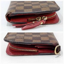 LOUIS VUITTON ルイ ヴィトン M60250 CA4115 2つ折 長財布 ポルトフォイユ アンソリット ルージュ 【中古品】 U2311K142_画像4