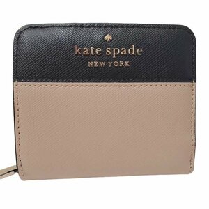 kate spade ケイト スペード ステイシー カラーブロック ラウンドファスナー ミニ 財布 未使用 保管品 レディース ブランド I2311K96