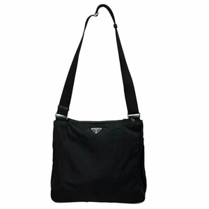 PRADA プラダ ナイロン メッセンジャーバッグ ブラック カジュアル ビジネス ショルダーバッグ 【中古品】 U2311R26