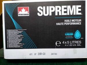 ペトロカナダ シュプリーム SUPREME SP 20W-50 5L 4缶セット 1ケース