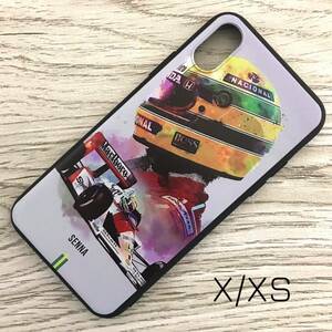 アイルトン・セナ アート iPhone X / XS ケース F1 マクラーレン ホンダ McLaren Honda スマホ