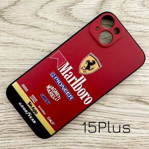 マールボロ フェラーリ iPhone 15 Plus ケース F1 Ferrari マルボロ プロスト アレジ シューマッハ スマホ