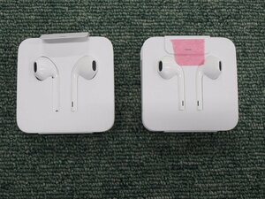 Apple EarPods Lightning イヤホン (A1748) + ヘッドホンジャックアダプタ (A1479) 純正 2セット B50249