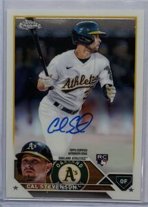 Cal Stevenson 2023 Topps Chrome Auto 直筆サイン RC