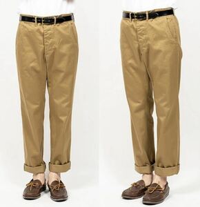 新品 日本製 定価1.6万 WORKERS Officer Trousers Standard Type1 w34 USMC ワーカーズ チノパン アメカジ usa メンズ ワーク パンツ 