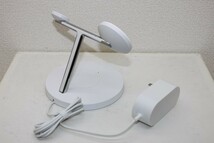 MagSafe公式認証 磁気 ワイヤレス 充電器 Belkin WIZ017 BOOST CHARGE PRO 3-in-1 Wireless Charging Stand With MagSafe ベルキン_画像7