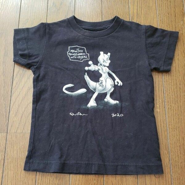 ユニクロ　ポケモン　UT　半袖Tシャツ　ブラック　ミュウツー　中古　100　90