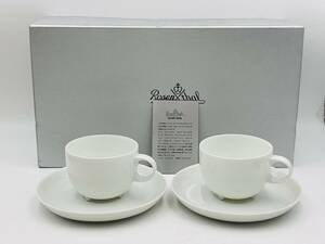 4 [未使用保管品] Rosenthal ローゼンタール カップ&ソーサー 2客セット 箱付き