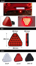 LEDリアディフューザーストップランプ クリア 19連 汎用 AP-LL524-CL_画像2