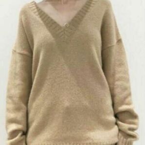 L'Appartement V-neck Basic KNITの画像1