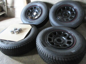 冬用!! DAYTONA デイトナ SS (16x7 +35-+40位 5H/114,3) バリ溝(BS DM-V3) 215/70R16 リフトUP デリカ D5 エクストレイル X-TRAIL RAV4 他 