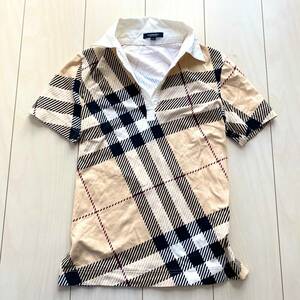 トップス 半袖シャツ レディース M メガチェック ノバチェック ベージュ バーバリー Burberry レディース 231026