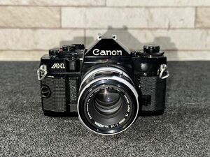2●〇 CANON A-1 + LENS FL 1:1.8 F=50mm 一眼レフカメラ & レンズ / キャノン フィルムカメラ 〇●
