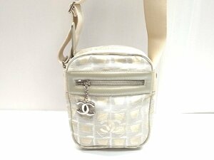 希少☆【CHANEL】シャネル ニュートラベルライン 斜め掛け バッグ ショルダー ナイロン キャンバス