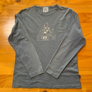 TINTIN タンタンの冒険 長袖Tシャツ ロングスリーブ　古着