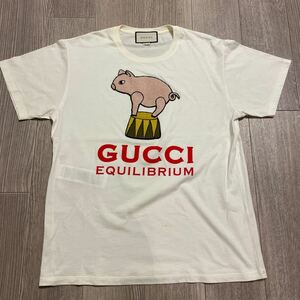 HA707 GUCCI 半袖Tシャツ グッチ sizeM 刺繍 送料185円