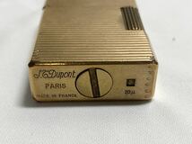11K036 S.T.Dupont デュポン ライン ローラー ガスライター ゴールド カラー 喫煙グッズ_画像6