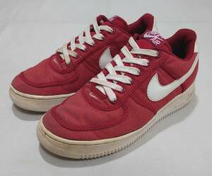 90s NIKE ナイキ AIR FORCE 1 LOW CANVAS 97年製 US7 25cm エアフォースワン キャンバス 赤 白 ヴィンテージ スニーカー