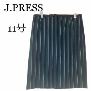 J.PRESS ジェイプレス　ストライプスカート　秋冬スカート