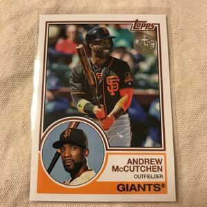 [Andrew McCutchen][2018 update topps MLB]83-1(Insert(1983 Topps Baseball 35th))(San Francisco Giants(SF))