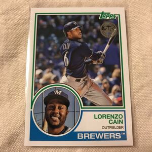 [Lorenzo Cain][2018 update topps MLB]83-25(Insert(1983 Topps Baseball 35th))(Milwaukee Brewers(MIL))