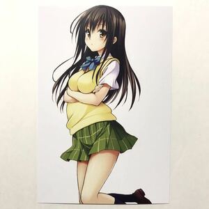 ◇ToLOVEるダークネス◇ イラストカード ポストカード 古手川唯 制服