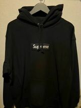 SUPREME シュプリーム Mサイズ 新品 21AW Box Logo Hooded Sweatshirt ボックスロゴ プルオーバーパーカー パーカー フーディ ブラック _画像2