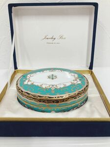 luxurybox ラグジュアリー ボックス ジュエリー アクセサリー ボックス HOYA ミントカラー 陶器 美品