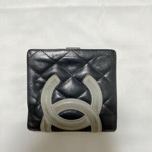 シャネル CHANEL 財布 カンボン二つ折り　保管品