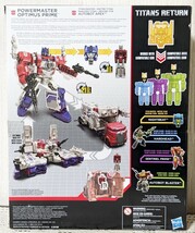 タカラトミー　ハズブロ　トランスフォーマー　タイタンズリターン　パワーマスター　オプティマスプライム　未開封　未使用品_画像2