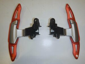 N360X69-4 Impreza GP6[ after market steering wheel Paddle Shift cover LR 2 point set ] Manufacturers unknown red Paddle Shift attaching 149-00570-A