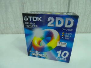 ☆彡未開封　ＴＤＫ　フロッピーディスク　10枚　MF-2DD　2ＤＤ　ワープロ用　保管品☆彡