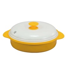 電子レンジ調理器 レンジグリルパン 蒸し器プレート付き レシピブック付き 電子レンジ 焼き目 焼き魚 魚焼 調理器具 電子レンジ専用調理器_画像1