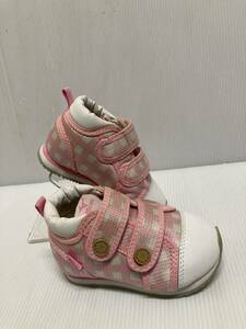 *. bargain! Mizuno baby shoes Tec park Ⅱ 8KJ-16064 pink 13.0. progress insole . pair . support touch fasteners type ... put on footwear comfort 