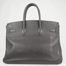 【B391】美品　HERMES エルメス　2001年　バーキン35　グレー系　トゴ　レザー　SV金具　ハンドバック　刻印□E_画像4