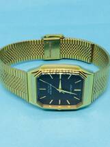 (A62)ソーラー時計(*'▽')・SHAREX・ソーラー（クリーニング済）シャンパンゴールド・メンズ腕時計USED（送料全国一律185円)素敵な時計。_画像7