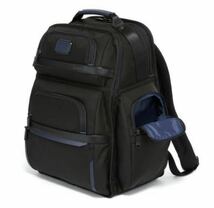 【新品未使用】1円～TUMI トゥミ　定価105600- アルファ3 ブラック＆ブルー　リュックサック　バックパック_画像2