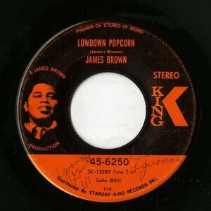 【7inch】試聴　JAMES BROWN 　　(KING 6250) LOWDOWN POPCORN