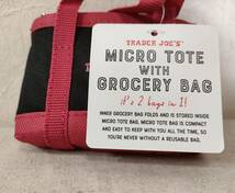トレーダージョーズ Trader Joe's micro tote bag マイクロトートバッグ ＆ エコバッグ_画像4