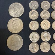 アメリカ　硬貨 銀貨 コイン 　ONE DIME　FIVE　CENTS　QUATER　DOLLAR　現状品　合計52枚_画像2
