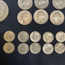 アメリカ　硬貨 銀貨 コイン 　ONE DIME　FIVE　CENTS　QUATER　DOLLAR　現状品　合計52枚_画像4