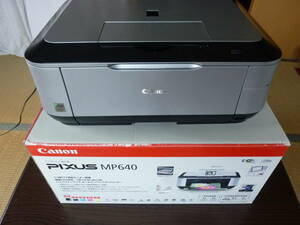 良品　プリンター複合機　CANON キャノン　PIXUS MP640　純正インク5色新品セット　付属品あり　はがき連続印刷OK