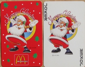 サンタのトランプ　メリー・クリスマス　楽しいクリスマス　マクドナルド 箱あり